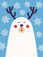 Snowflake Reindeer Framed Print