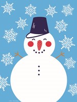 Snowflake Snowman Fine Art Print