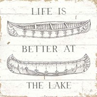 Lake Sketches V Fine Art Print