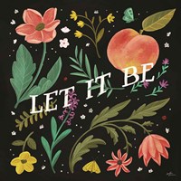 Spring Botanical V Black Fine Art Print