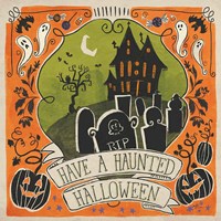 Stay Creepy III Orange Framed Print