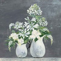 Later Summer Bouquet III White Vase Fine Art Print