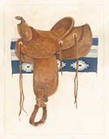 Western Saddle II Light Fine Art Print
