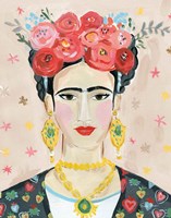 Homage to Frida Neutral Fine Art Print