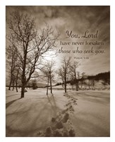 First Snow (You, Lord have never forsaken...) Fine Art Print