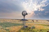 Windmill Sunset Fine Art Print