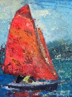 Red Sail Fine Art Print