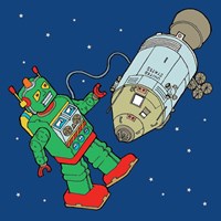 Spacebot Fine Art Print