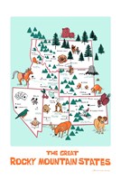 The Great Rocky Mountain States Fine Art Print