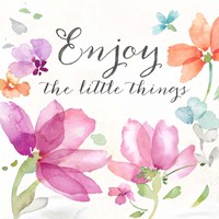 Poppy Field Sentiment II Framed Print