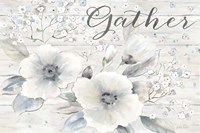 Vintage Bouquet on Wood Sentiment Fine Art Print