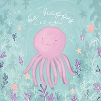 Mermaid and Octopus II Framed Print