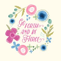 Fierce Girl Pink I Framed Print