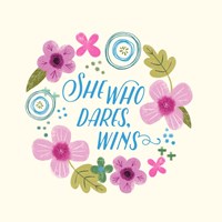 Fierce Girl Pink II Fine Art Print