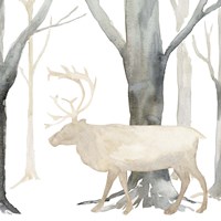 Winter Forest Elk Fine Art Print