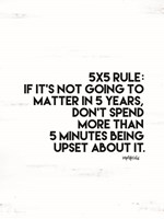 5x5 Rule Fine Art Print