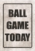 Ball Game Today Fine Art Print