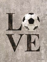 LOVE Soccer Fine Art Print