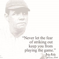 Baseball Greats - Babe Ruth Fine Art Print