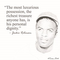 Baseball Greats - Jackie Robinson Fine Art Print