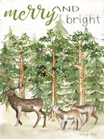 Merry & Bright Deer Fine Art Print