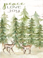 Peace Love Joy Deer Fine Art Print