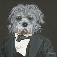 Dog in Suit Fine Art Print