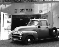Chevy at Country Garage Fine Art Print