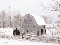 Blue Tinted Barn Fine Art Print