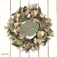 Hello Summer Wreath Fine Art Print