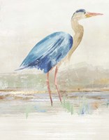 Heron in Lake Fine Art Print