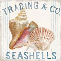 Floursack Nautical XIV Sq Framed Print