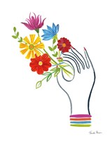 Floral Hand II Fine Art Print