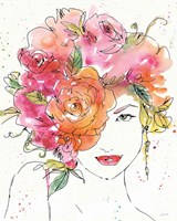 Floral Figures IV Framed Print