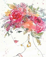 Floral Figures II Framed Print