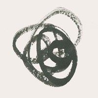 Scribbly Black III Fine Art Print