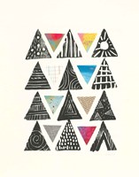 Triangles with Border Fine Art Print