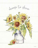 Sunflower Fields I Framed Print