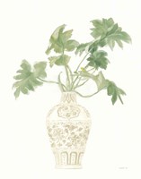 Palm Chinoiserie III Sage Fine Art Print