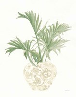 Palm Chinoiserie II Sage Fine Art Print