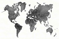 Watercolor Wanderlust Black Fine Art Print