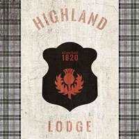 Tartan Lodge Shield I Fine Art Print