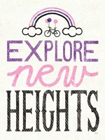 Explore New Heights Pink Purple Fine Art Print