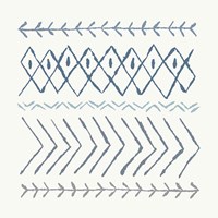 Nordic Vibes II Blue Fine Art Print