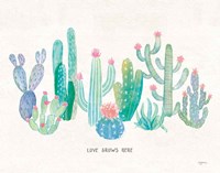 Bohemian Cactus I Love Fine Art Print