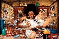 The Barber's Shop Fine Art Print