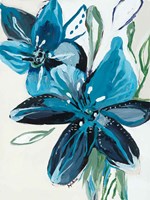 Flowers of Azure II Fine Art Print