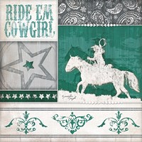 Ride 'Em Cowgirl Fine Art Print