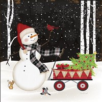 Joy Snowman Fine Art Print