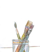 Paintbrushes Fine Art Print